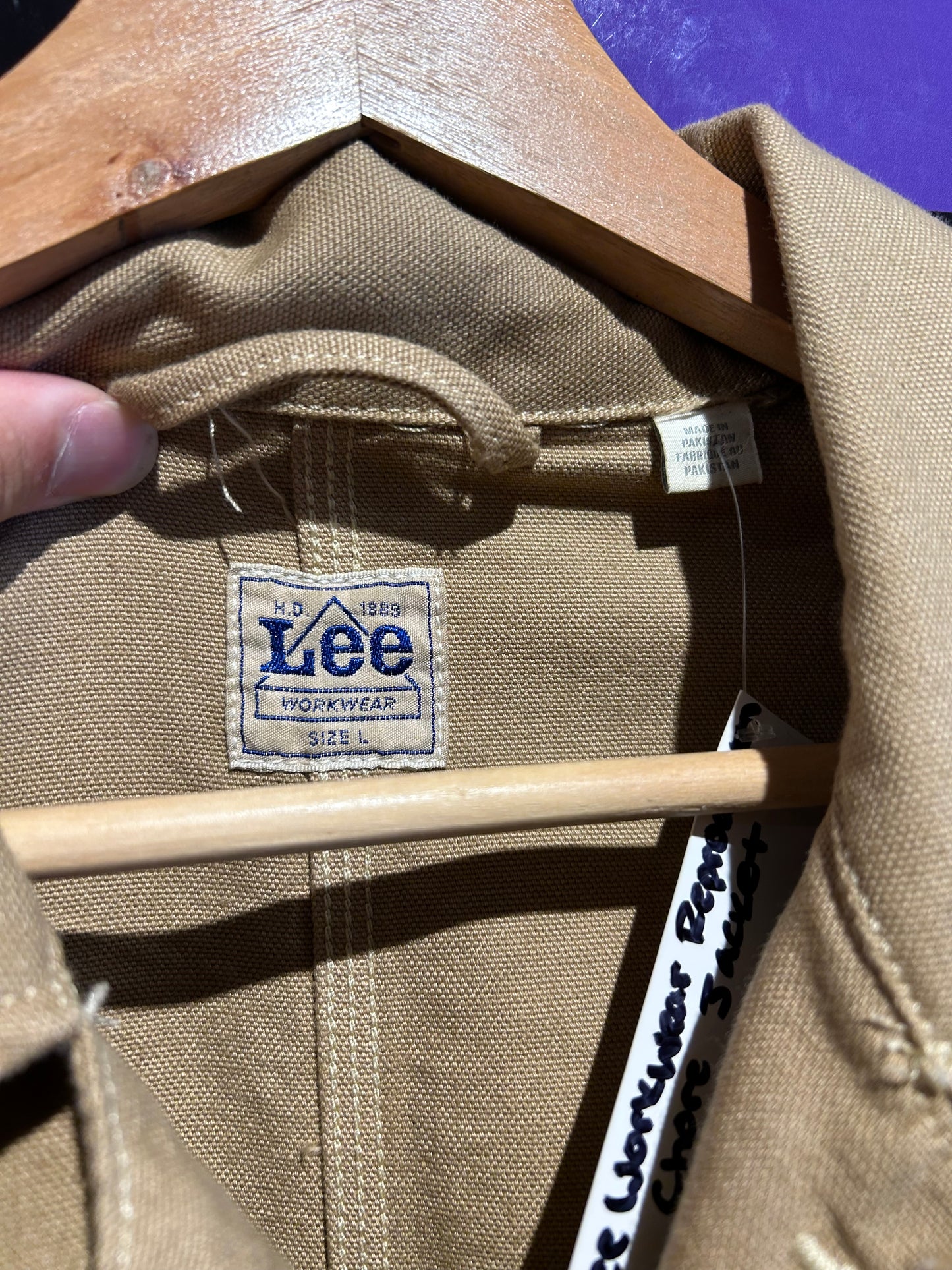 Lee Workwear Reproduction Chore Jacket. Size L/XL