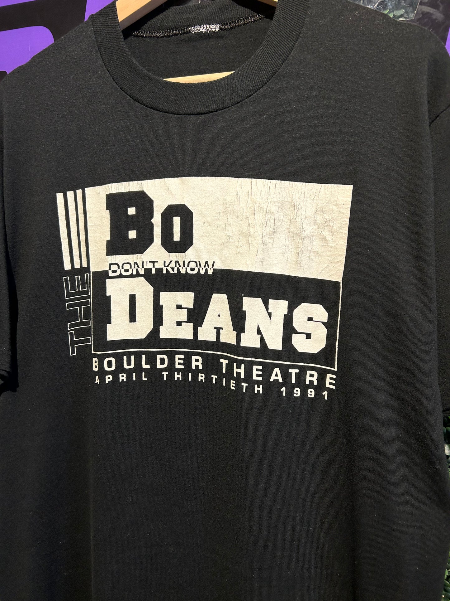 1991 BoDeans Boulder Theater T-Shirt. Size Large