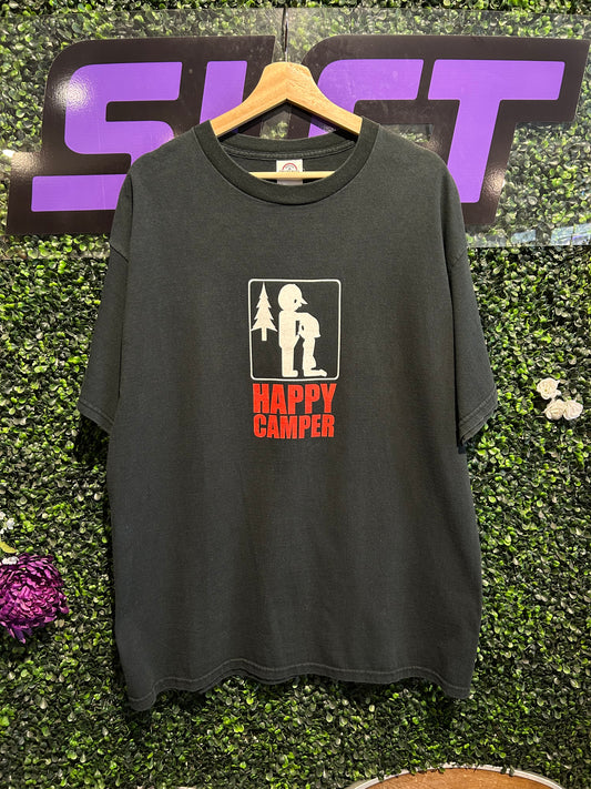 Vintage Happy Camper T-Shirt. Size XL