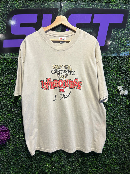 Vintage Visit Intercourse PA T-Shirt. Size XL