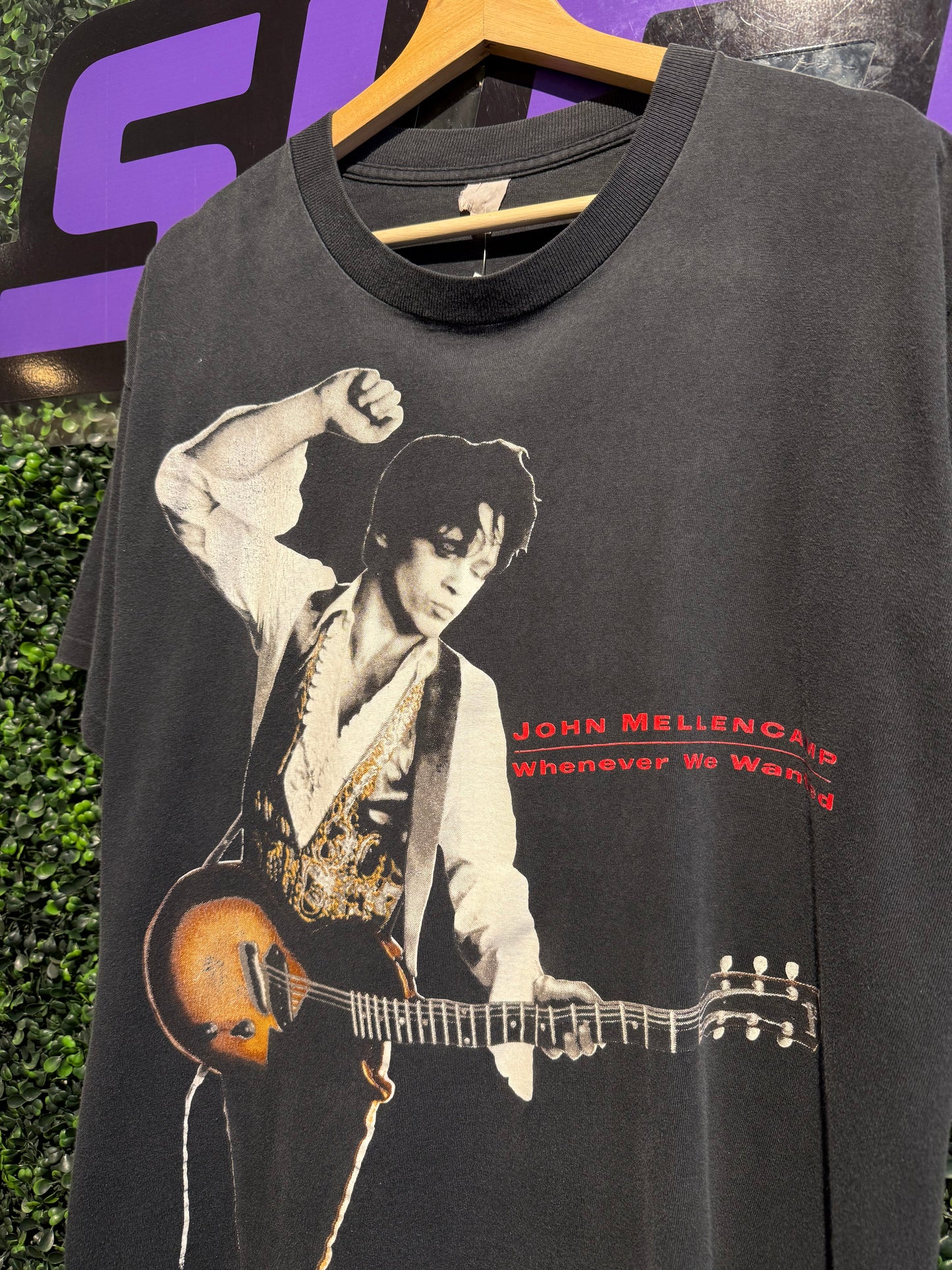 1992 John Mellencamp Whenever We Wanted Tour T-Shirt. Size Large