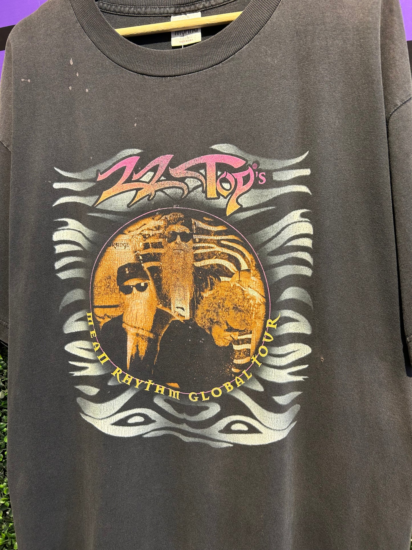 1997 ZZ Top Mean Rhythm Global Tour T-Shirt. Size XL