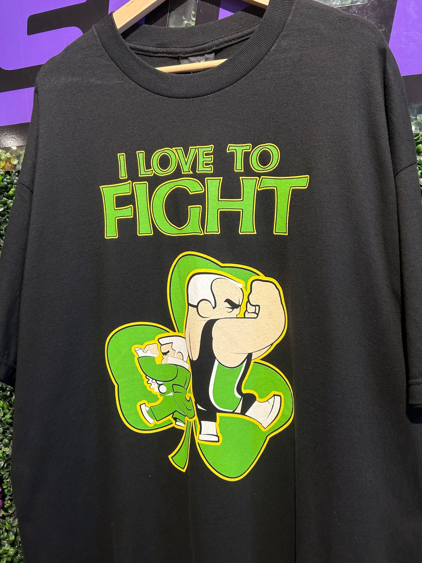 2002 WWE Finlay ‘I Love To Fight’ T-Shirt. Size XXL