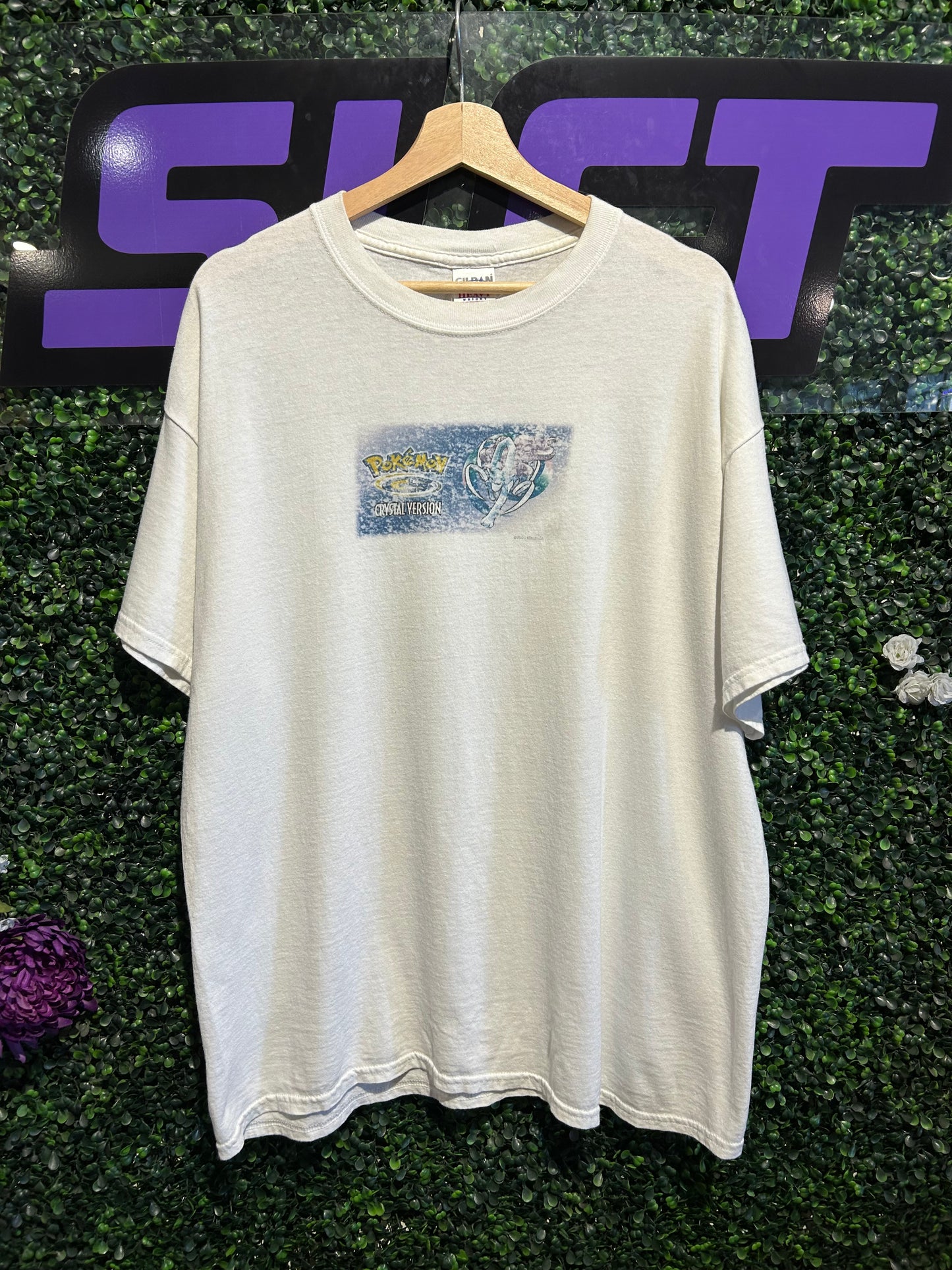 2001 Pokemon Crystal Version Video-Game Promo T-Shirt. Size XL