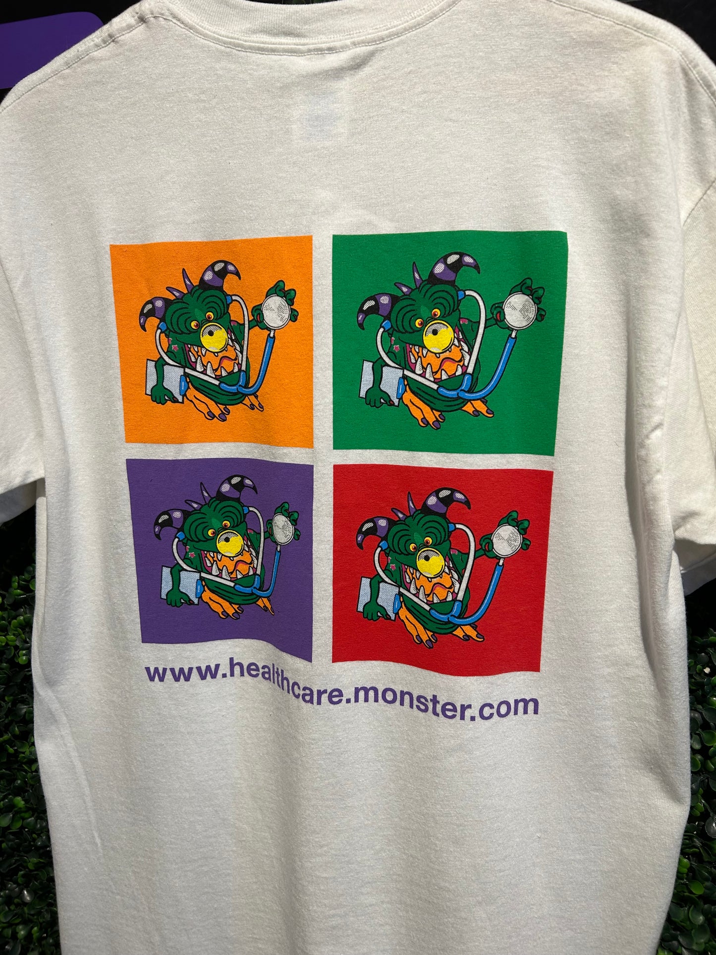 Vintage Monster Health T-Shirt. Size Medium