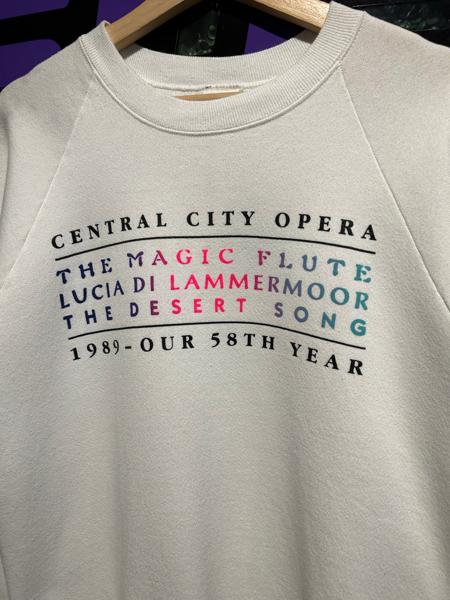 1989 Central City Opera Crewneck. Size M/L
