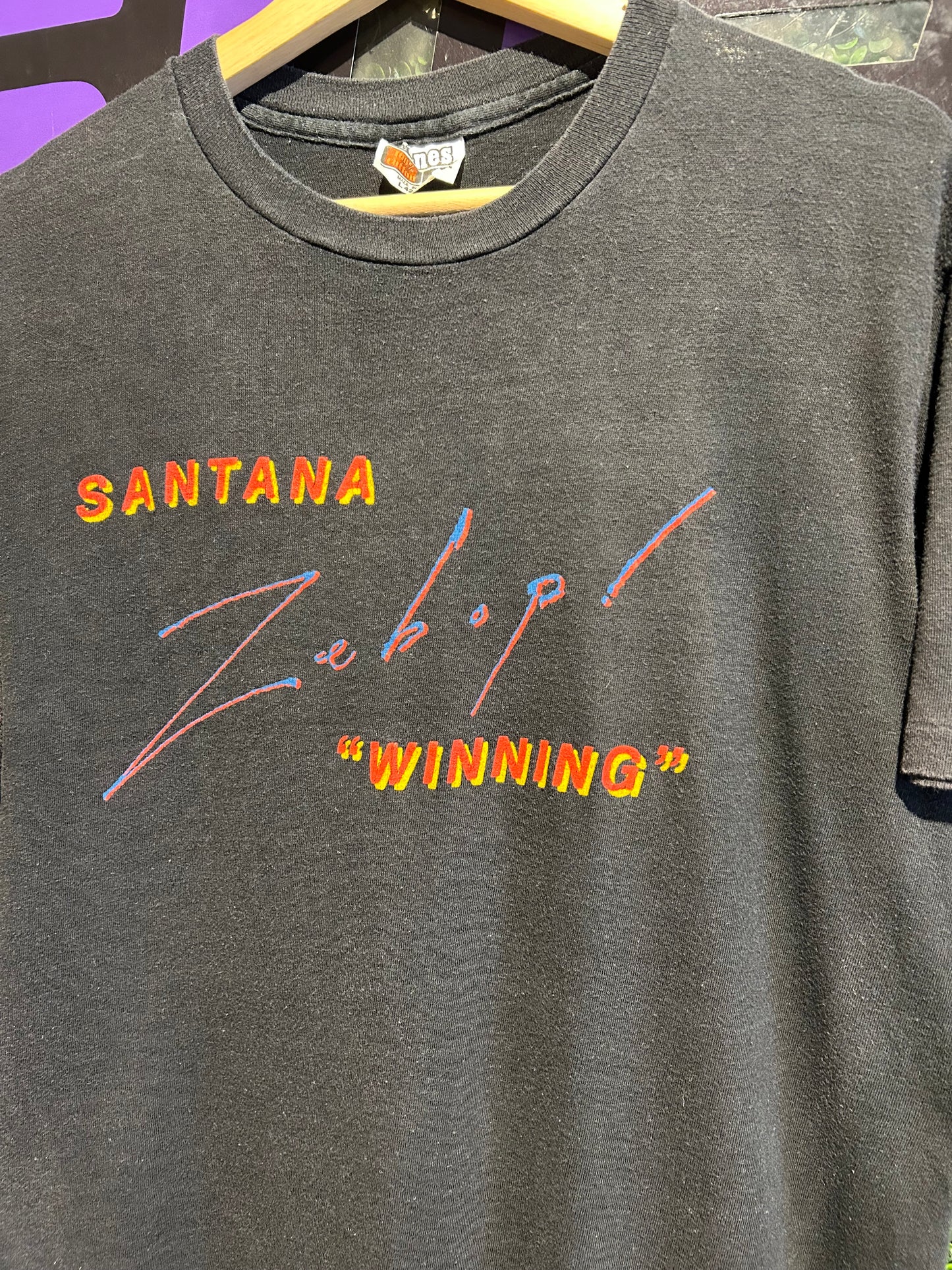 1981 Santana Zebop! “Winning” T-Shirt. Size M/L