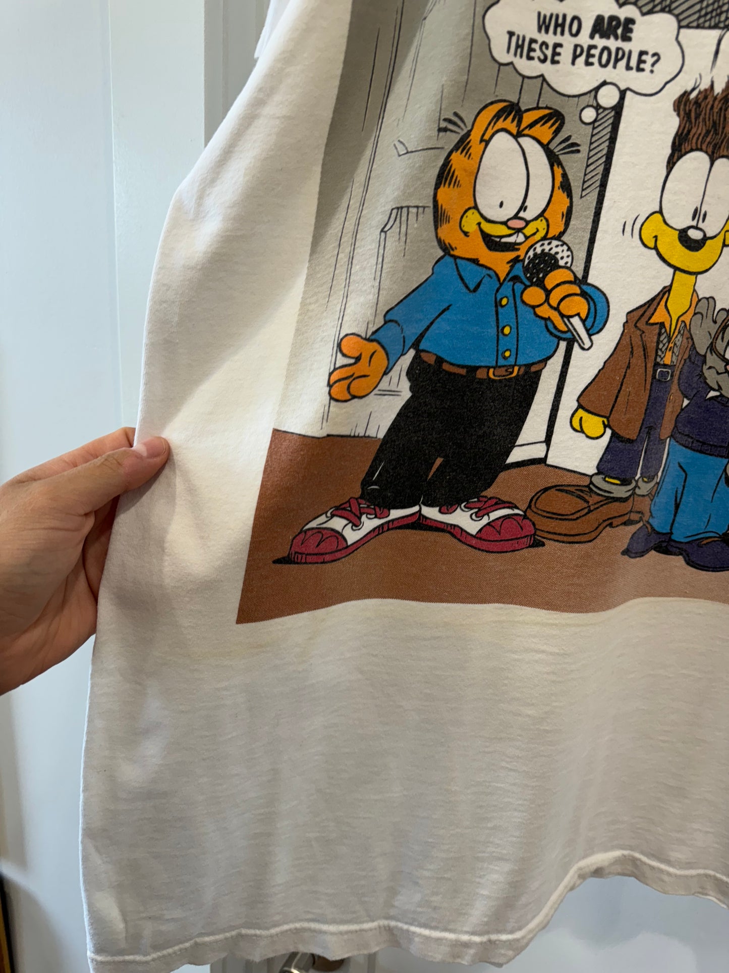 Vintage Garfield Garfeld Seinfeld Parody T-Shirt Size OSFA XL/2XL