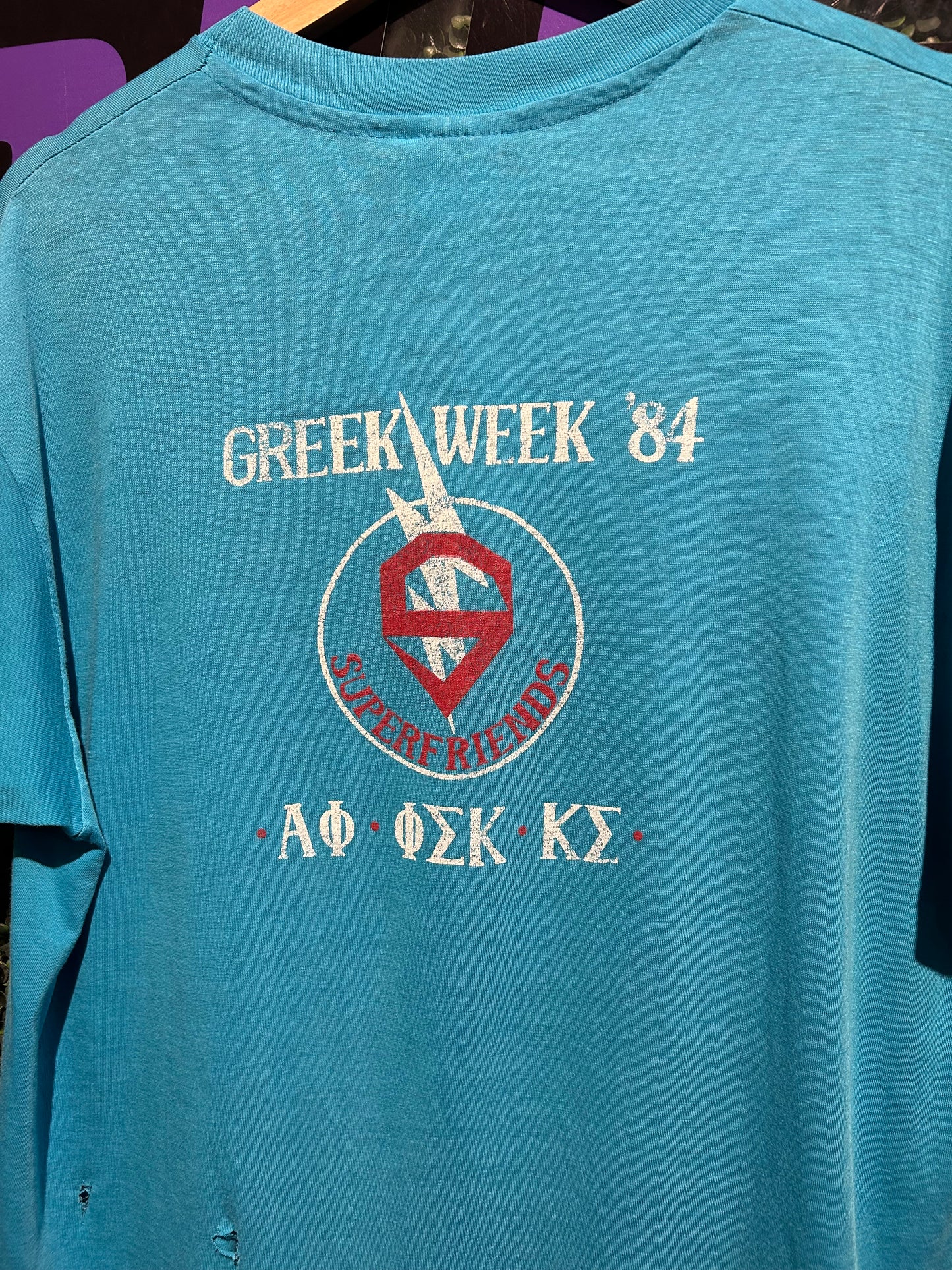 1984 Greek Week University Of Maryland T-Shirt. Size Large
