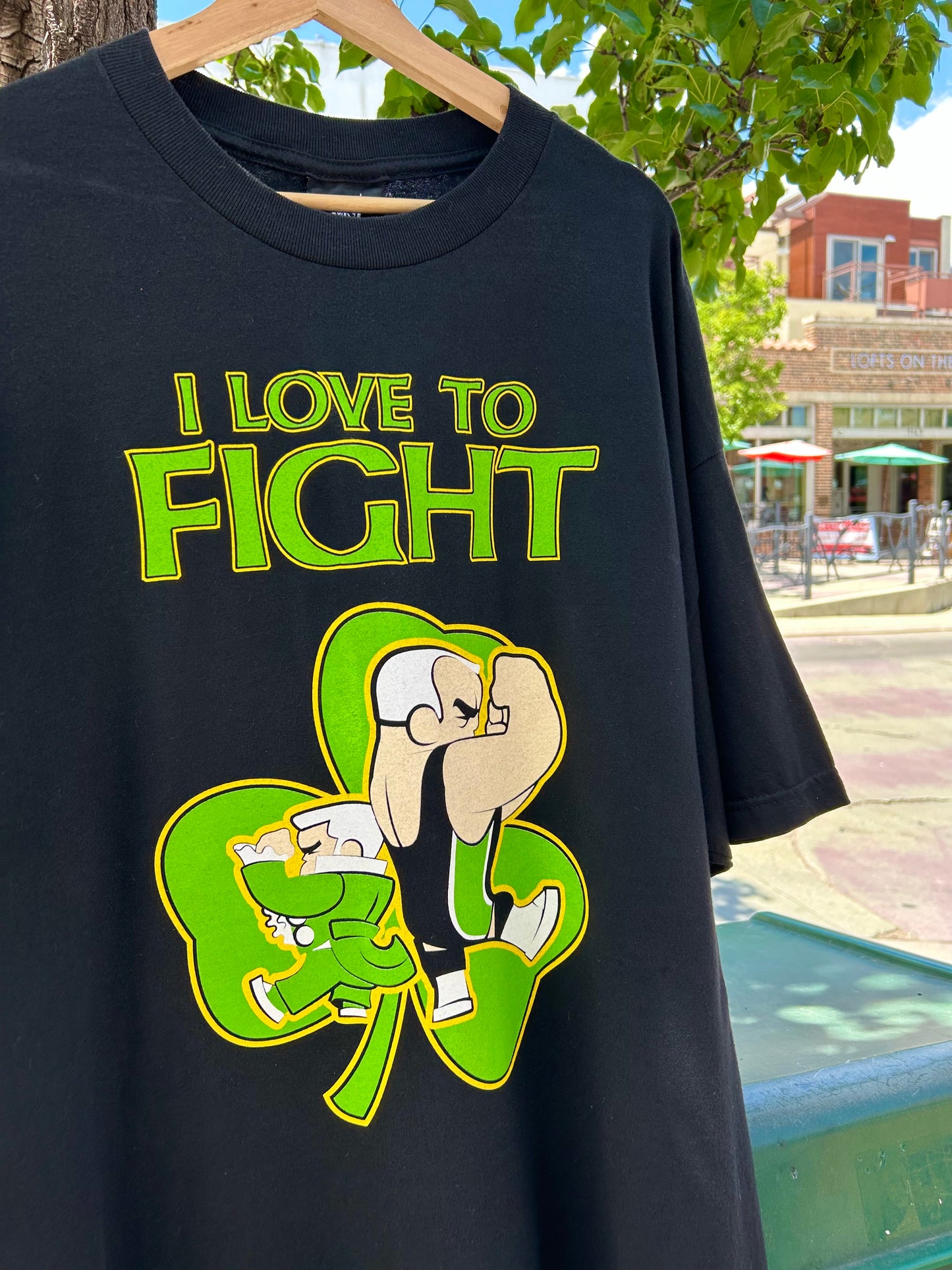 2002 WWE Finlay ‘I Love To Fight’ T-Shirt. Size XXL