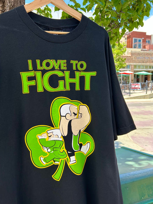 2002 WWE Finlay ‘I Love To Fight’ T-Shirt. Size XXL