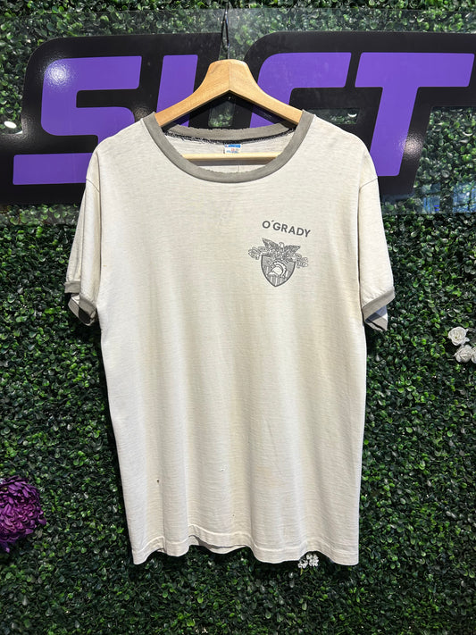 70s O’Grady West Point Champion Ringer T-Shirt. Size M/L