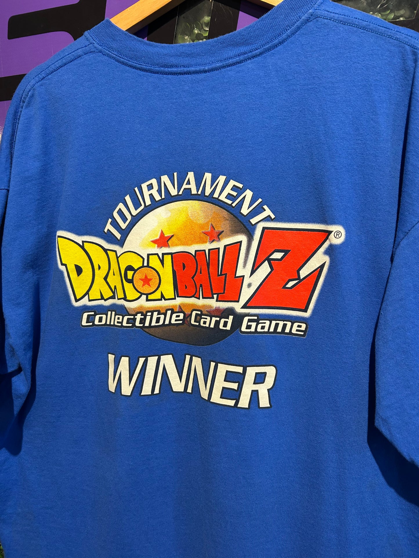 2002 Dragon Ball Z Trading Card Game Tournament Winner T-Shirt. Size XL
