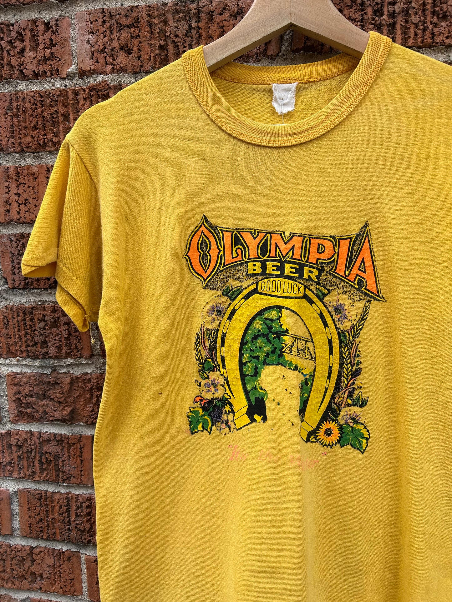 70s Olympia Beer “It’s The Water” T-Shirt. Size S/M