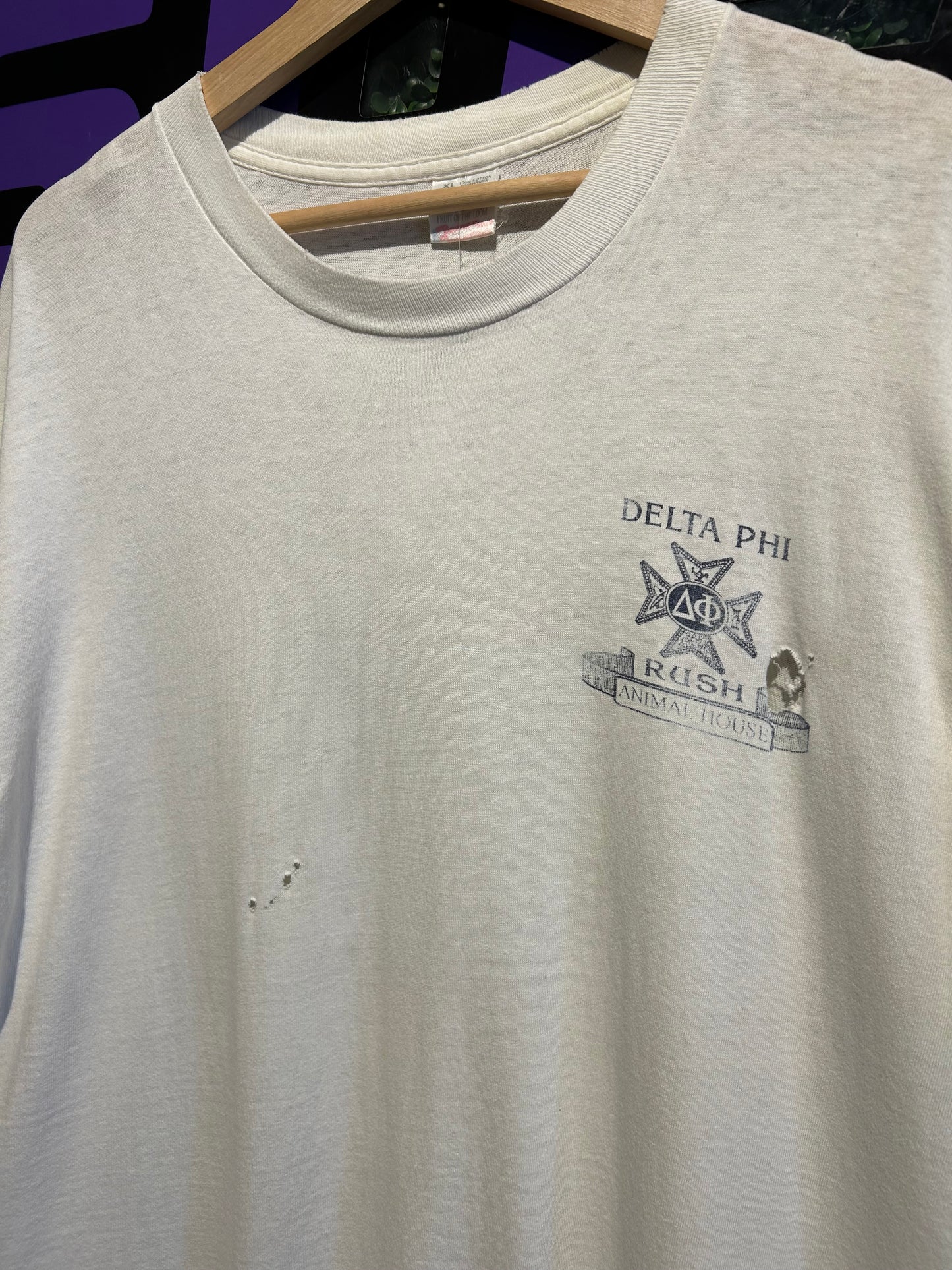 90s Delta Phi Rush T-Shirt. Size XL