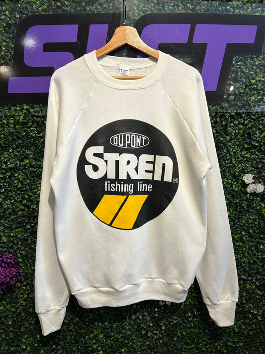 80s Stren Fishing Line Champion Crewneck. Size L/XL