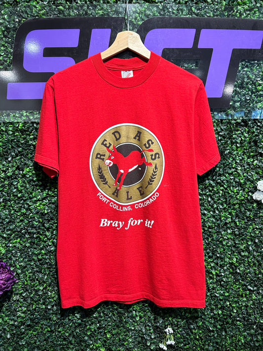 90s Red Ass Ale Colorado T-Shirt. Size Medium