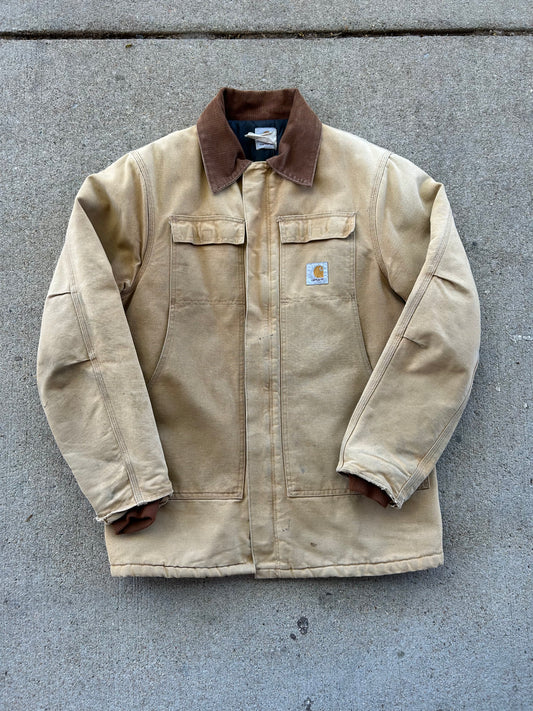 90s Carhartt Zip-Up Collared Jacket. Size Large (Long)