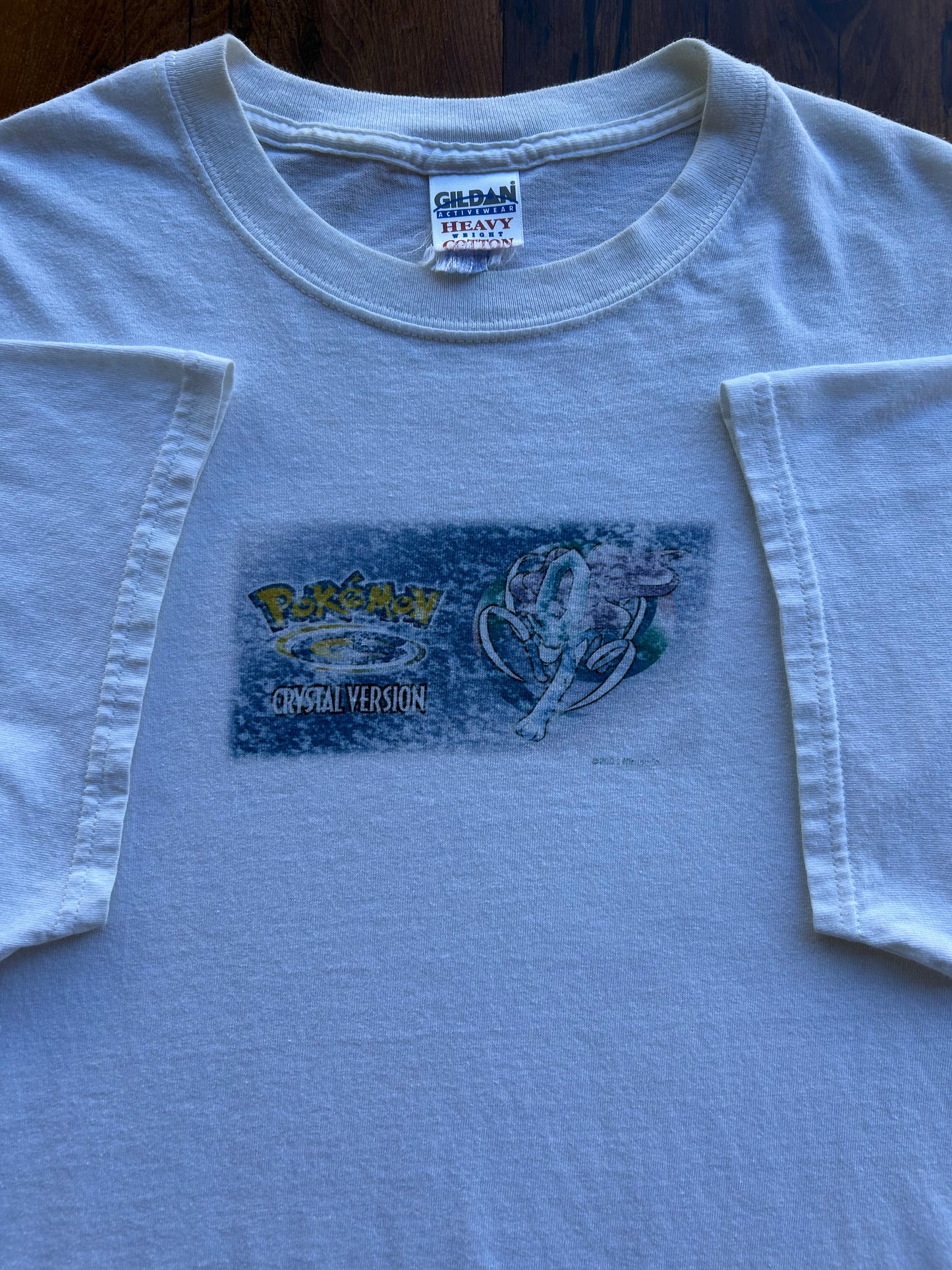 2001 Pokemon Crystal Version Video-Game Promo T-Shirt. Size XL