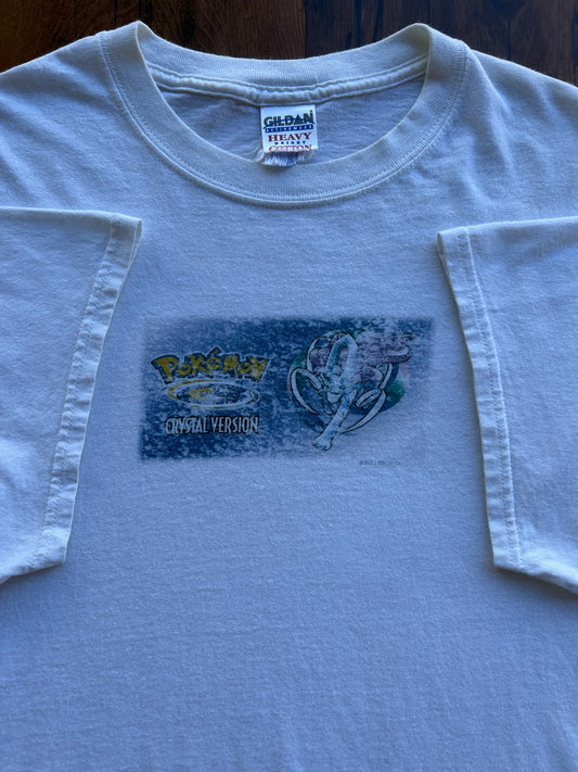 2001 Pokemon Crystal Version Video-Game Promo T-Shirt. Size XL