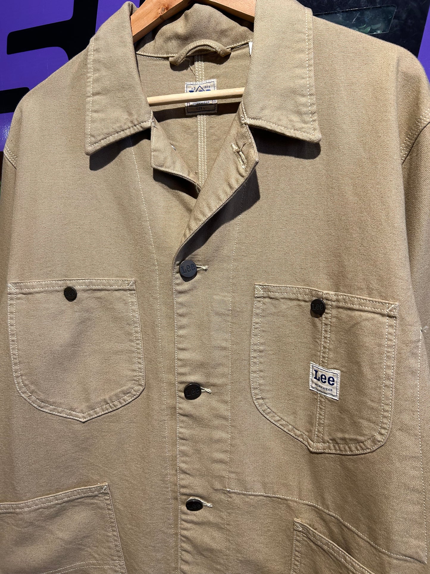 Lee Workwear Reproduction Chore Jacket. Size L/XL