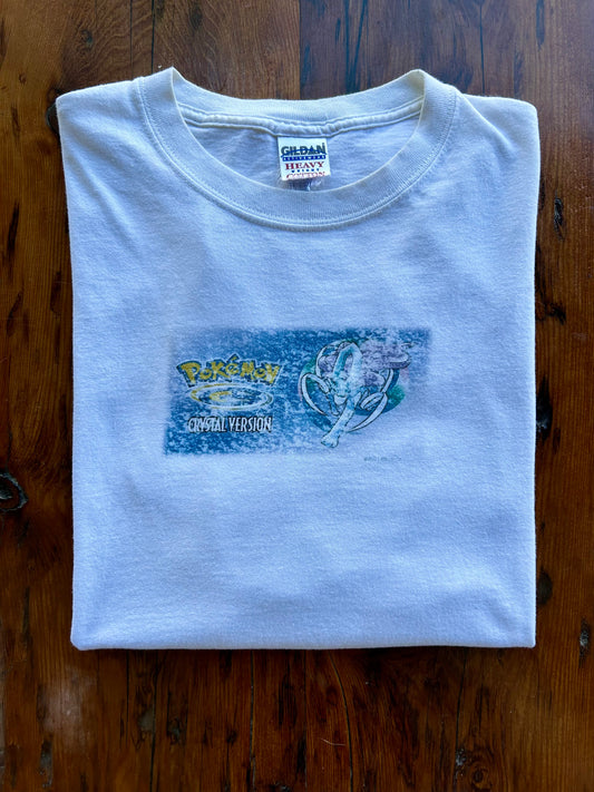 2001 Pokemon Crystal Version Video-Game Promo T-Shirt. Size XL