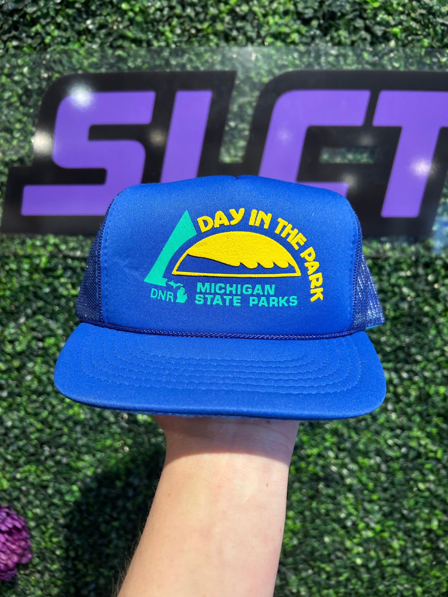 Vintage Michigan Day In The Park Trucker Hat