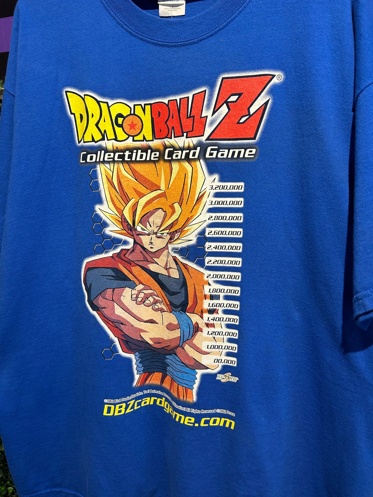 2002 Dragon Ball Z Trading Card Game Tournament Winner T-Shirt. Size XL