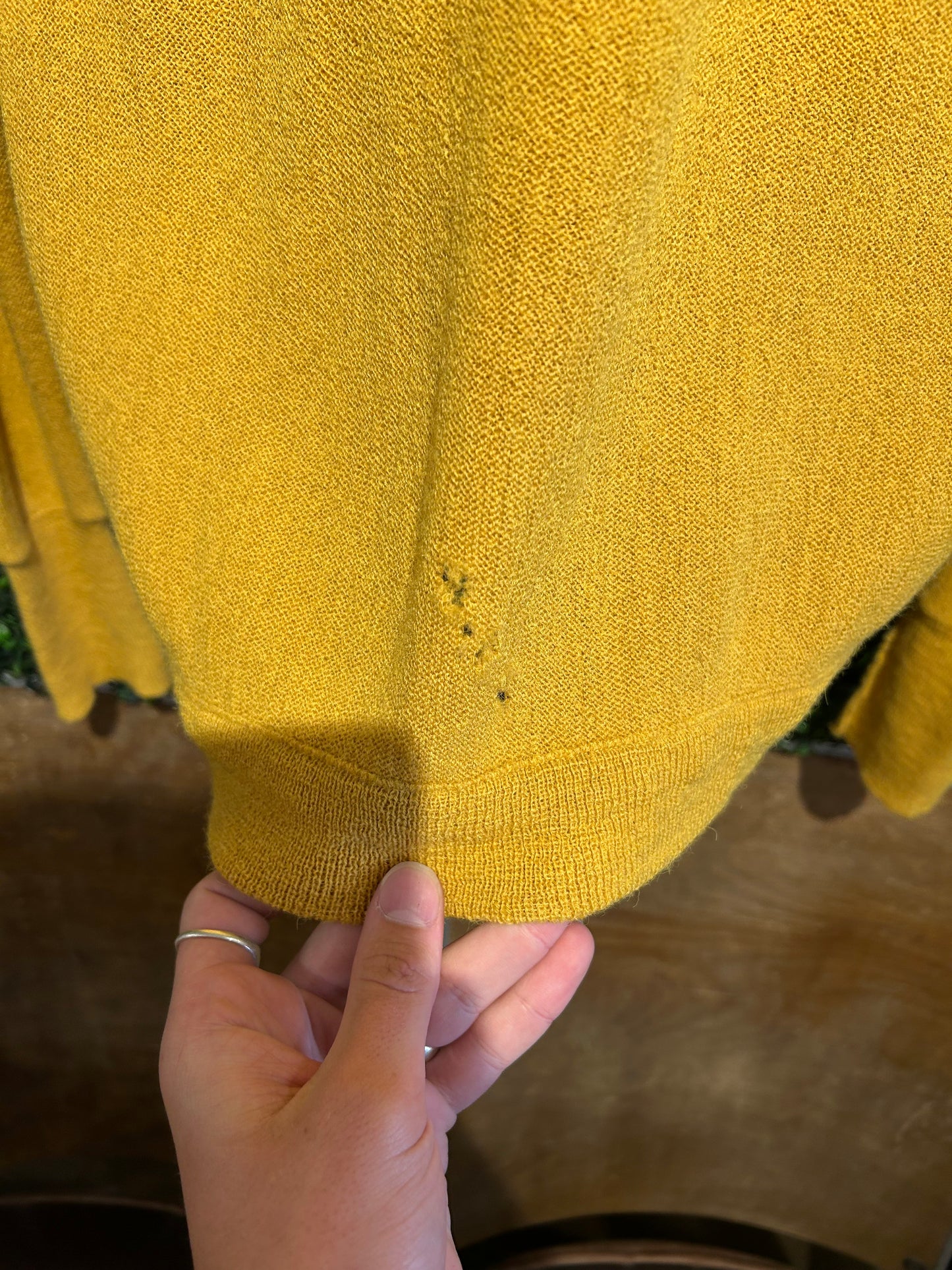 70s Jockey Knit Cardigan. Size M/L